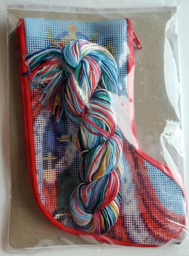 Stitch & Zip Mini Stocking Needlepoint Kit by Alice Peterson Co.