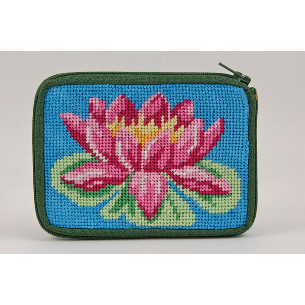 Stitch & Zip Needlepoint Purse Butterfly and Daisy – Needlepoint For Fun