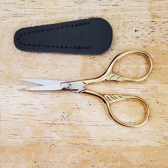 Gingher Gold Handle Epaulette Embroidery Scissors - Stitched Modern