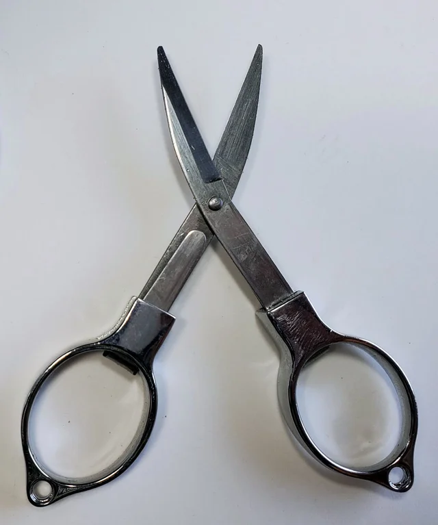 SUMAJU Folding Scissors, 4pcs Stainless Steel Folding Scissors Pocket Portable Foldable Travel Scissors Small Craft Cutter